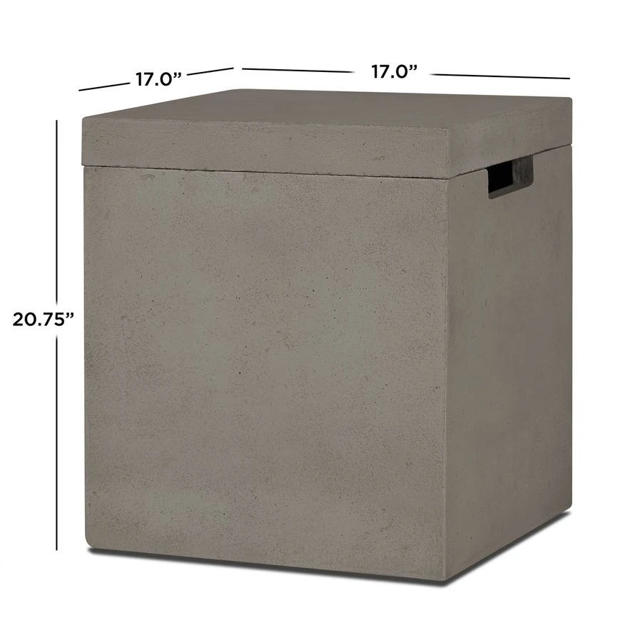 60" San Leandro Low Rectangle Propane Fire Table In Flint 10 60" San Leandro Low Rectangle Propane Fire Table In Flint - Image 10