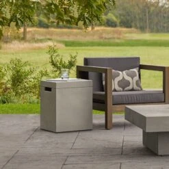 72" San Leandro Low Rectangle Propane Fire Table In Flint -Dimplex Shop 24