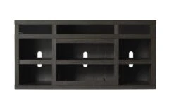 64.3" Greatlin Black Walnut Entertainment Center Fireplace -Dimplex Shop 26MMAS6064 NW07 silo