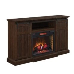 68.25" Manning Saw Cut Espresso Infrared Entertainment Center Electric Fireplace 7 68.25" Manning Saw Cut Espresso Infrared Entertainment Center Electric Fireplace -Dimplex Shop 28MM9954 PD01 VR PROD Silo 05 28II300GRA