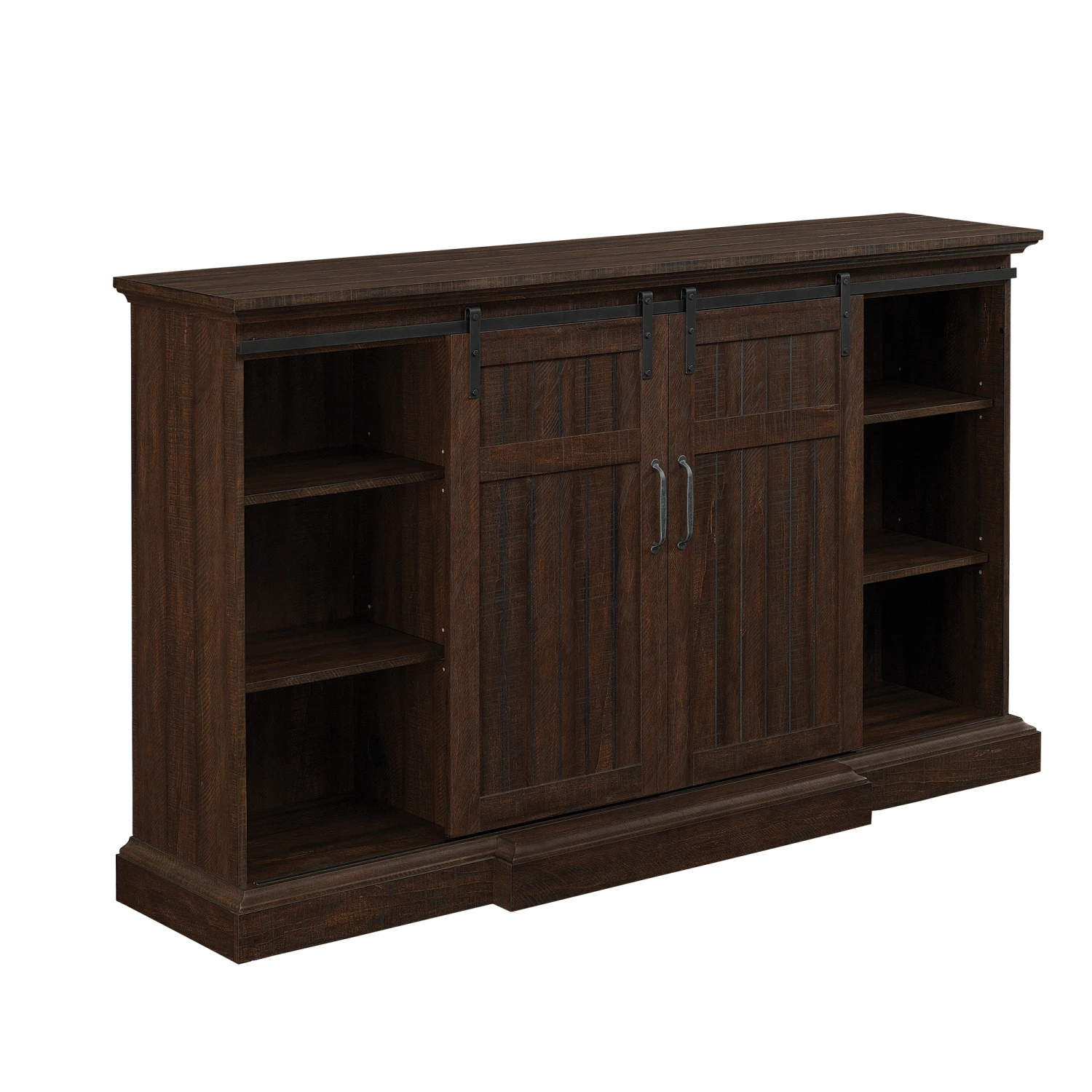 68.25" Manning Saw Cut Espresso Infrared Entertainment Center Electric Fireplace 4 68.25" Manning Saw Cut Espresso Infrared Entertainment Center Electric Fireplace - Image 4