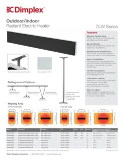 Dimplex 36" Black Outdoor/Indoor Radiant Heater 15 Dimplex 36" Black Outdoor/Indoor Radiant Heater -Dimplex Shop 3 306