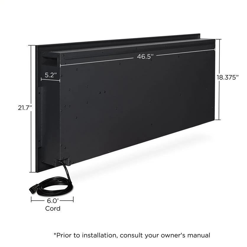 49” Wall Mounted/Recessed Electric Fireplace 4 49” Wall Mounted/Recessed Electric Fireplace - Image 4