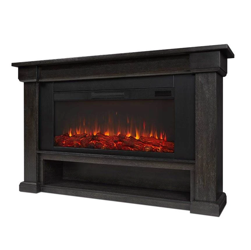 66" Bristow Weathered Wood Electric Fireplace 3 66" Bristow Weathered Wood Electric Fireplace - Image 3