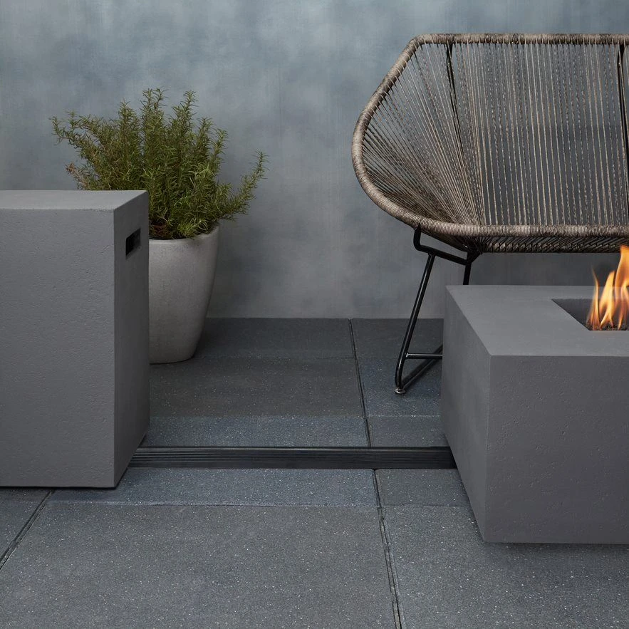 60" Eureka Low Rectangle Natural Gas Fire Table In Flint 17 60" Eureka Low Rectangle Natural Gas Fire Table In Flint - Image 17