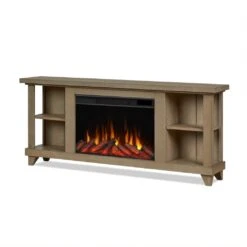 58" Penrose Driftwood Entertainment Center Electric Fireplace -Dimplex Shop 3 475