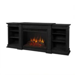 81" Eliot Grand Black Entertainment Unit With Electric Fireplace -Dimplex Shop 3 477