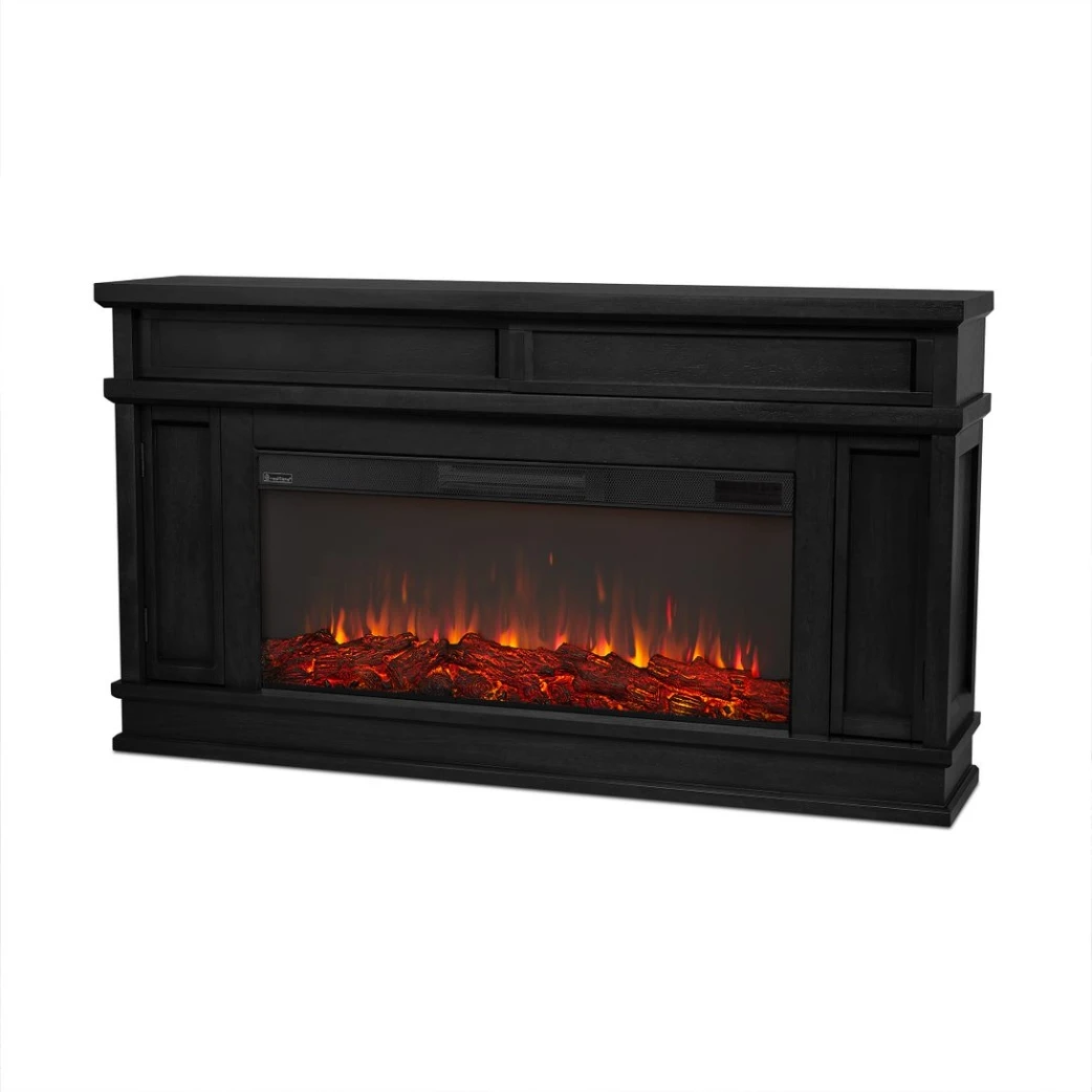 60" Torrey Black Electric Fireplace 3 60" Torrey Black Electric Fireplace - Image 3