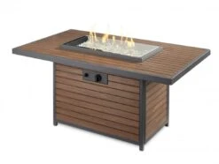 50" Kenwood Rectangular Chat Height Gas Fire Pit Table -Dimplex Shop 3 500