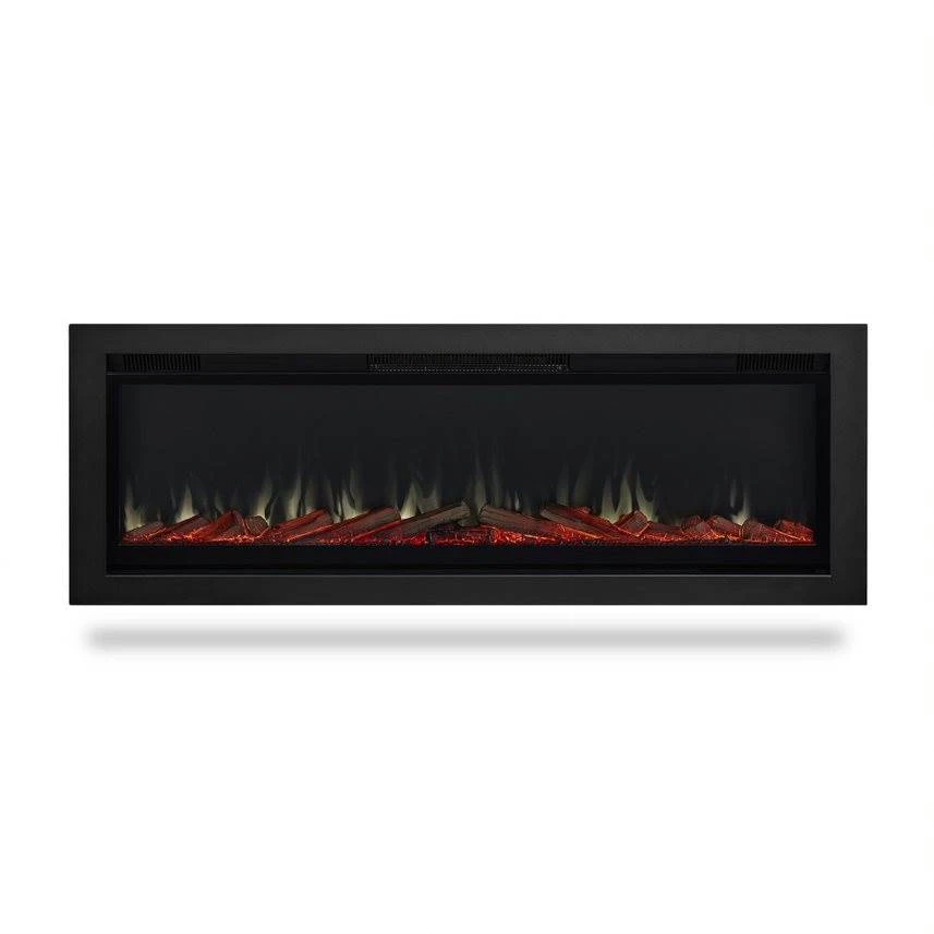 65" Wall Mounted Recessed Electric Fireplace Insert 3 65" Wall Mounted Recessed Electric Fireplace Insert - Image 3