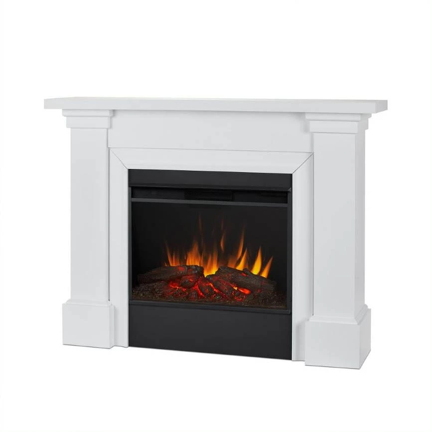 64" Manus White Electric Fireplace 3 64" Manus White Electric Fireplace - Image 3