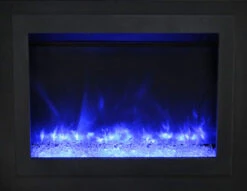30" Sierra Flame Electric Fireplace Insert With Dual Steel Surround -Dimplex Shop 3. 15 1