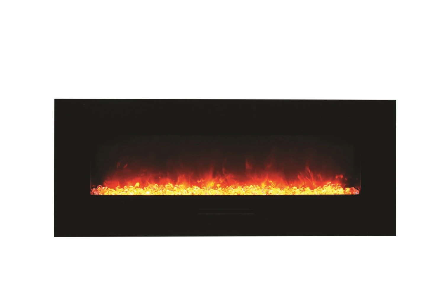 48" Amantii Flush Mount Electric Fireplace W/ Black Glass Surrounding 4 48" Amantii Flush Mount Electric Fireplace W/ Black Glass Surrounding - Image 4