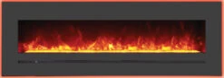 60" Sierra Flush Wall Mount Electric Fireplace W/ Steel Surrounding With Clear Media 22 60" Sierra Flush Wall Mount Electric Fireplace W/ Steel Surrounding With Clear Media -Dimplex Shop 3. 27