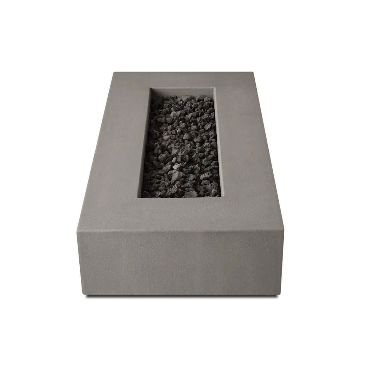 60" Eureka Low Rectangle Natural Gas Fire Table In Flint 5 60" Eureka Low Rectangle Natural Gas Fire Table In Flint - Image 5