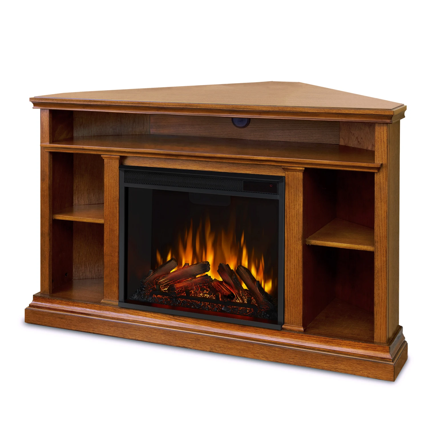 50.75" Churchill Oak Entertainment Center Corner Electric Fireplace 2 50.75" Churchill Oak Entertainment Center Corner Electric Fireplace - Image 2