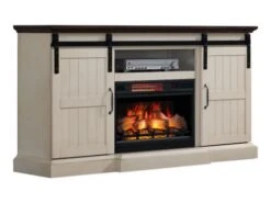 66.3" Hogan Weathered White Infrared Media Electric Fireplace 11 66.3" Hogan Weathered White Infrared Media Electric Fireplace -Dimplex Shop 4 17