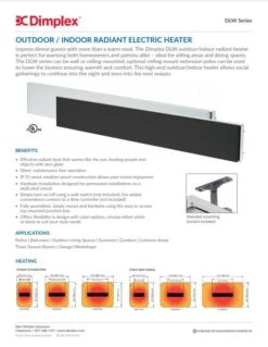 Dimplex 36" Black Outdoor/Indoor Radiant Heater 16 Dimplex 36" Black Outdoor/Indoor Radiant Heater -Dimplex Shop 4 204