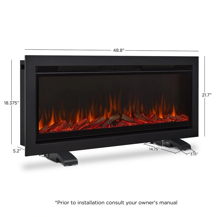 49” Wall Mounted/Recessed Electric Fireplace 7 49” Wall Mounted/Recessed Electric Fireplace - Image 7