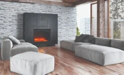 31" Zero Clearance Flat Electric Fireplace With A 6 Log Set 22 31" Zero Clearance Flat Electric Fireplace With A 6 Log Set -Dimplex Shop 4 249