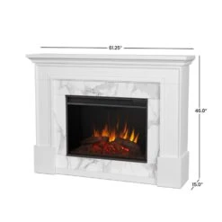 61.25" Merced White Electric Fireplace -Dimplex Shop 4 262