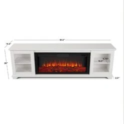 81" Benjamin White TV Stand Electric Fireplace 13 81" Benjamin White TV Stand Electric Fireplace -Dimplex Shop 4 318