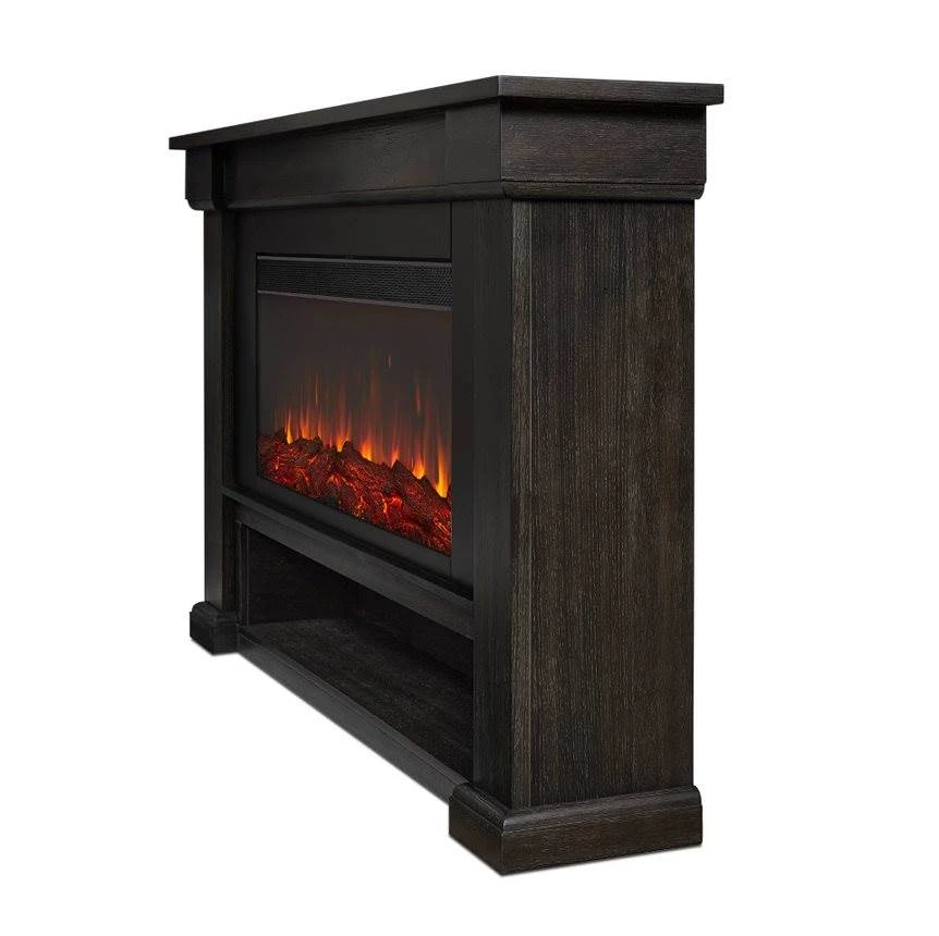 66" Bristow Weathered Wood Electric Fireplace 4 66" Bristow Weathered Wood Electric Fireplace - Image 4