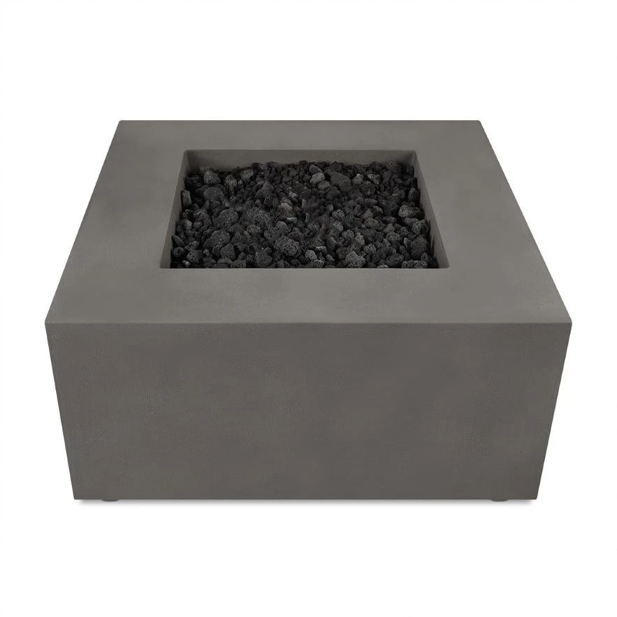 40" Eureka Casual Square Natural Gas Fire Table In Carbon 4 40" Eureka Casual Square Natural Gas Fire Table In Carbon - Image 4