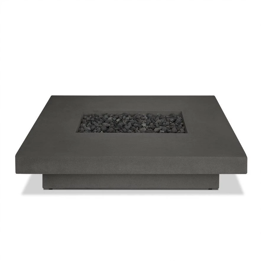 60" San Leandro Low Rectangle Propane Fire Table In Carbon 4 60" San Leandro Low Rectangle Propane Fire Table In Carbon - Image 4