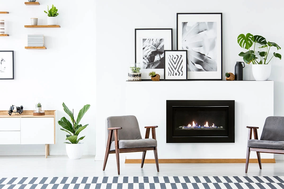 36" Boston Builders Direct Vent Linear Natural Gas Wall Fireplace 4 36" Boston Builders Direct Vent Linear Natural Gas Wall Fireplace - Image 4