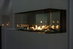 48" Lyon 4 Sided See Through Natural Gas Wall Fireplace -Dimplex Shop 4 337