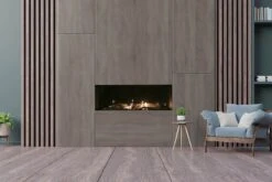 60" Vienna Natural Gas Direct Vent Linear Gas Wall Fireplace
