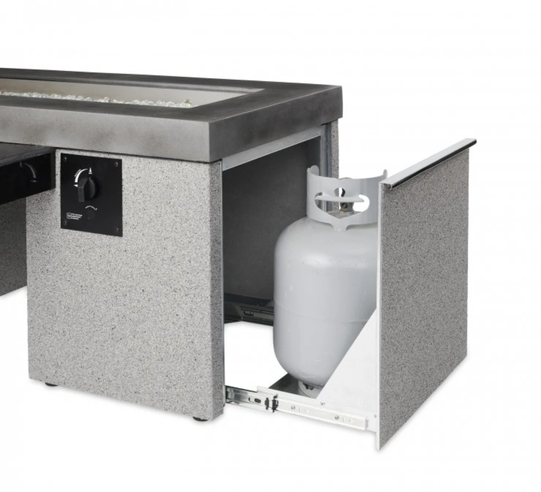 59" Brown Uptown Linear Gas Fire Pit Table 4 59" Brown Uptown Linear Gas Fire Pit Table - Image 4