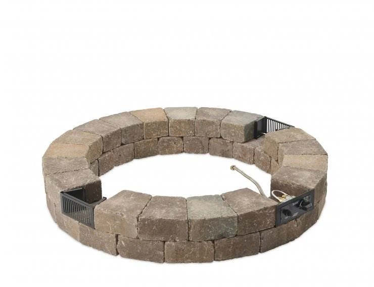 Bronson Block Round DIY Gas Fire Pit Kit 4 Bronson Block Round DIY Gas Fire Pit Kit - Image 4