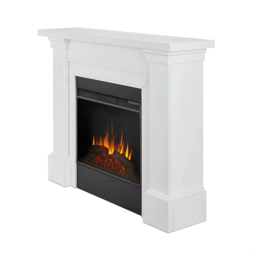 64" Manus White Electric Fireplace 4 64" Manus White Electric Fireplace - Image 4