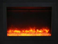 30" Sierra Flame Electric Fireplace Insert With Dual Steel Surround -Dimplex Shop 4. 13 1