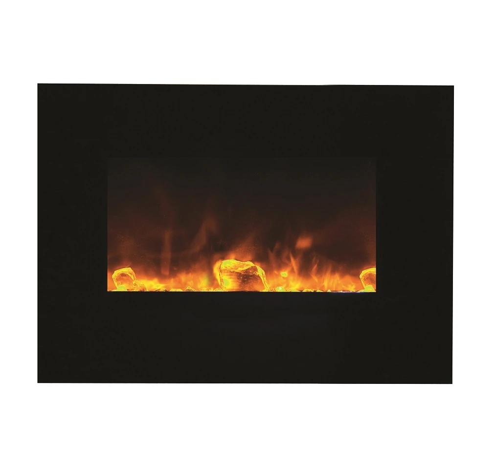 26" Amantii Flush Mount Electric Fireplace W/ Black Glass Surrounding 3 26" Amantii Flush Mount Electric Fireplace W/ Black Glass Surrounding - Image 3