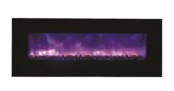 48" Amantii Flush Mount Electric Fireplace W/ Black Glass Surrounding 12 48" Amantii Flush Mount Electric Fireplace W/ Black Glass Surrounding -Dimplex Shop 4. 17