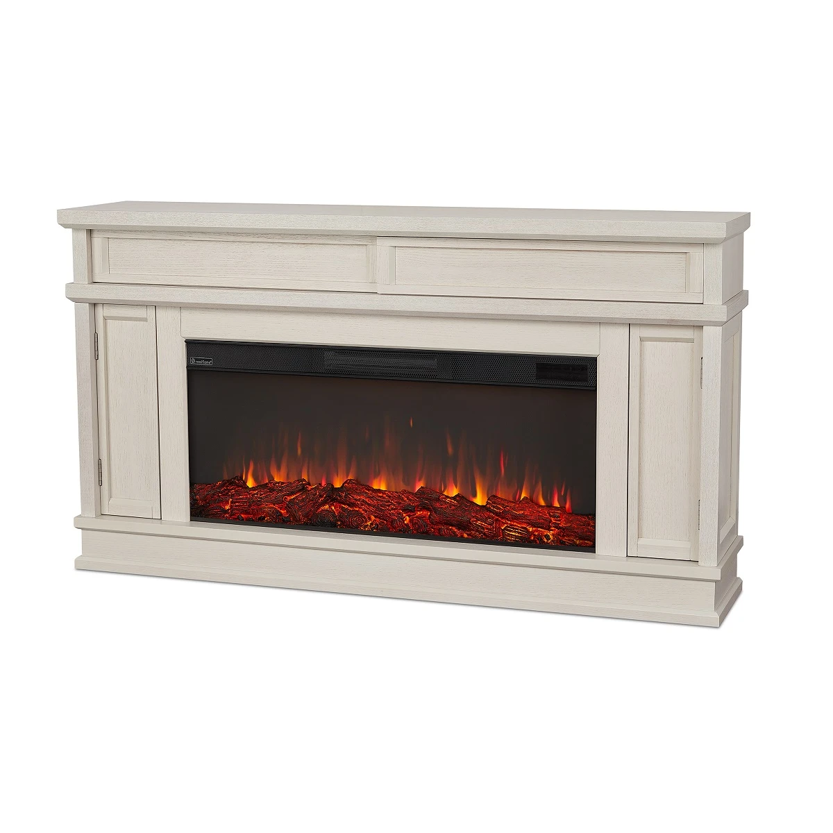 60" Torrey Bone White Electric Fireplace 2 60" Torrey Bone White Electric Fireplace - Image 2