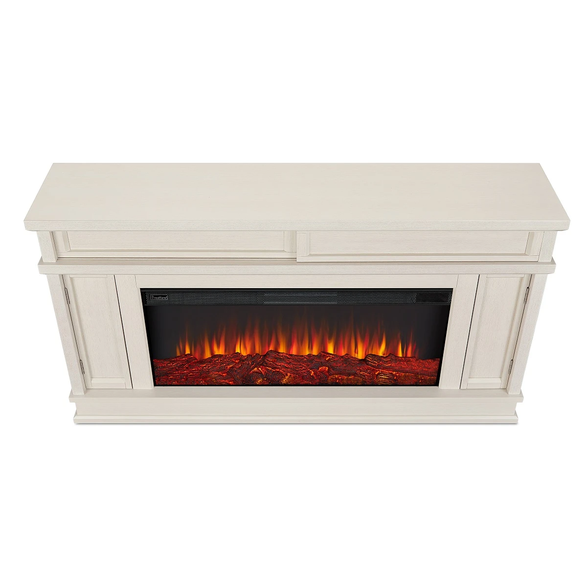 60" Torrey Bone White Electric Fireplace 4 60" Torrey Bone White Electric Fireplace - Image 4