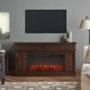 60" Torrey Dark Walnut Electric Fireplace
