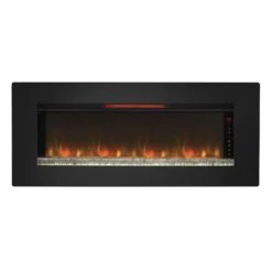 46.6" Felicity Elite Wall-Hanging Electric Fireplace 10 46.6" Felicity Elite Wall-Hanging Electric Fireplace -Dimplex Shop 47II100GRG Front20view Product20shot E ston red20flame