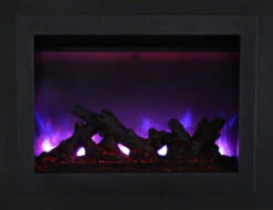 30" Sierra Flame Electric Fireplace Insert With Dual Steel Surround -Dimplex Shop 5 164 1