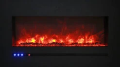 88" Sierra Flush Wall Mount Electric Fireplace W/ Steel Surrounding With Clear Media -Dimplex Shop 5 176