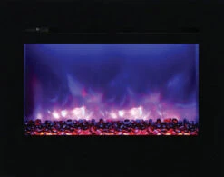 30" Amantii Zero Clearance Electric Unit W/ Black Glass Surrounding -Dimplex Shop 5 182