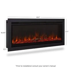 49” Wall Mounted/Recessed Electric Fireplace 19 49” Wall Mounted/Recessed Electric Fireplace -Dimplex Shop 5 207
