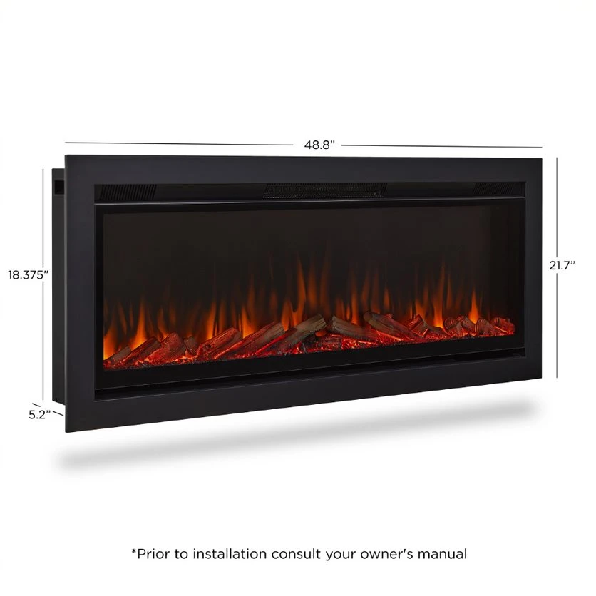 49” Wall Mounted/Recessed Electric Fireplace 3 49” Wall Mounted/Recessed Electric Fireplace - Image 3