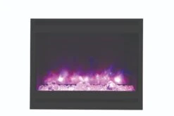 31" Zero Clearance Arched Electric Fireplace With A 6 Log Set