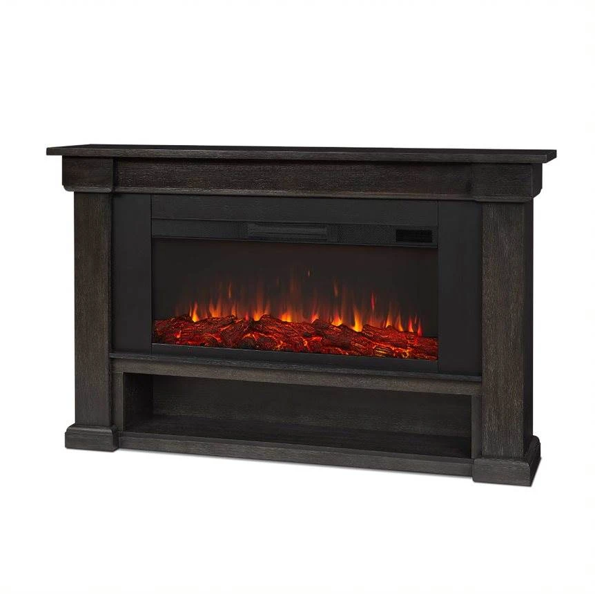 66" Bristow Weathered Wood Electric Fireplace 5 66" Bristow Weathered Wood Electric Fireplace - Image 5