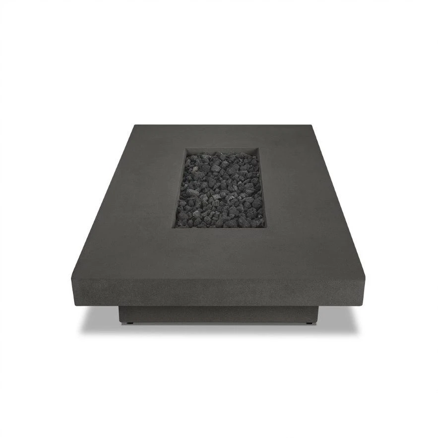 60" San Leandro Low Rectangle Propane Fire Table In Carbon 5 60" San Leandro Low Rectangle Propane Fire Table In Carbon - Image 5